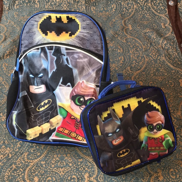batman backpack and lunchbox
